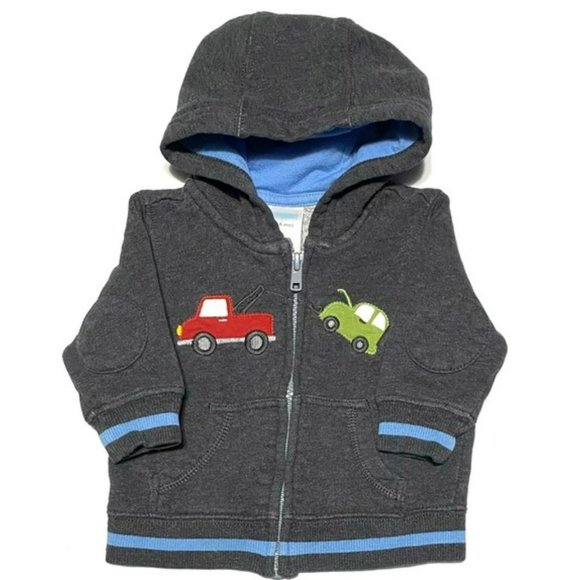 Gymboree Mr. Tow Truck & Car Full Zip Up Hoodie - Picture 8 of 8